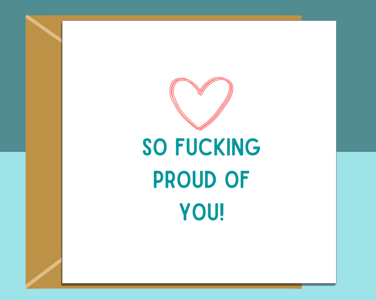 Congratulations Card - Proud of You