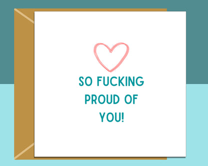 Congratulations Card - Proud of You