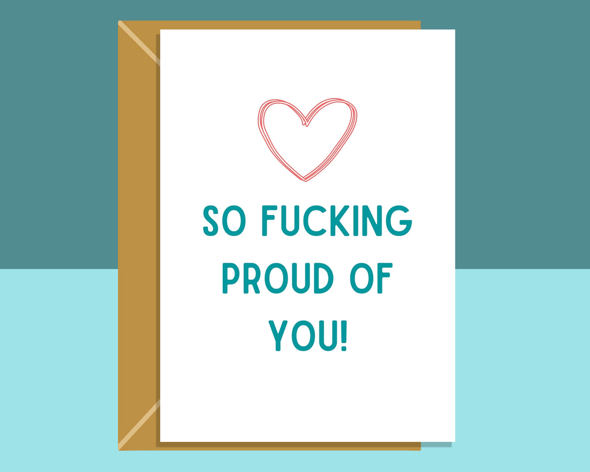 Congratulations Card - Proud of You