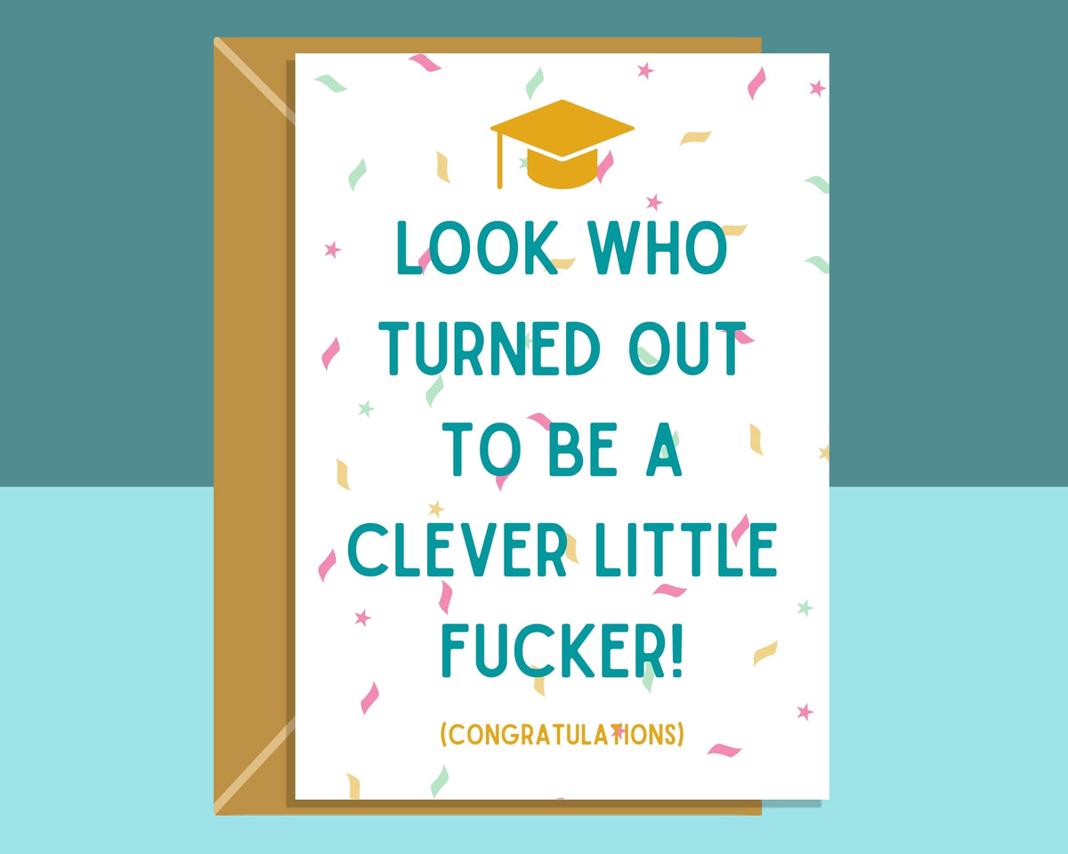 Funny Graduation Card - Clever Little...