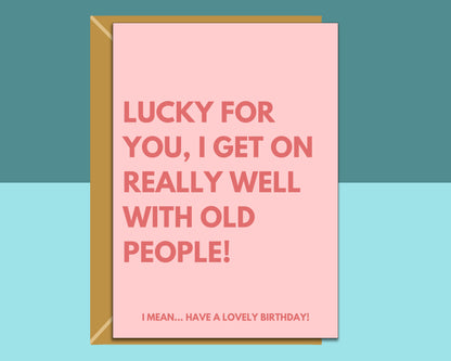 Funny birthday card for friend, sister, bestie, cousin, colleague or anyone else who appreciates a cheeky card