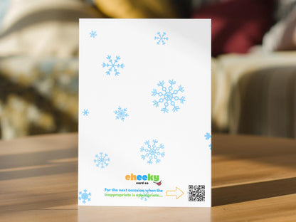 Funny Christmas Card - For Him or For Her - Rude