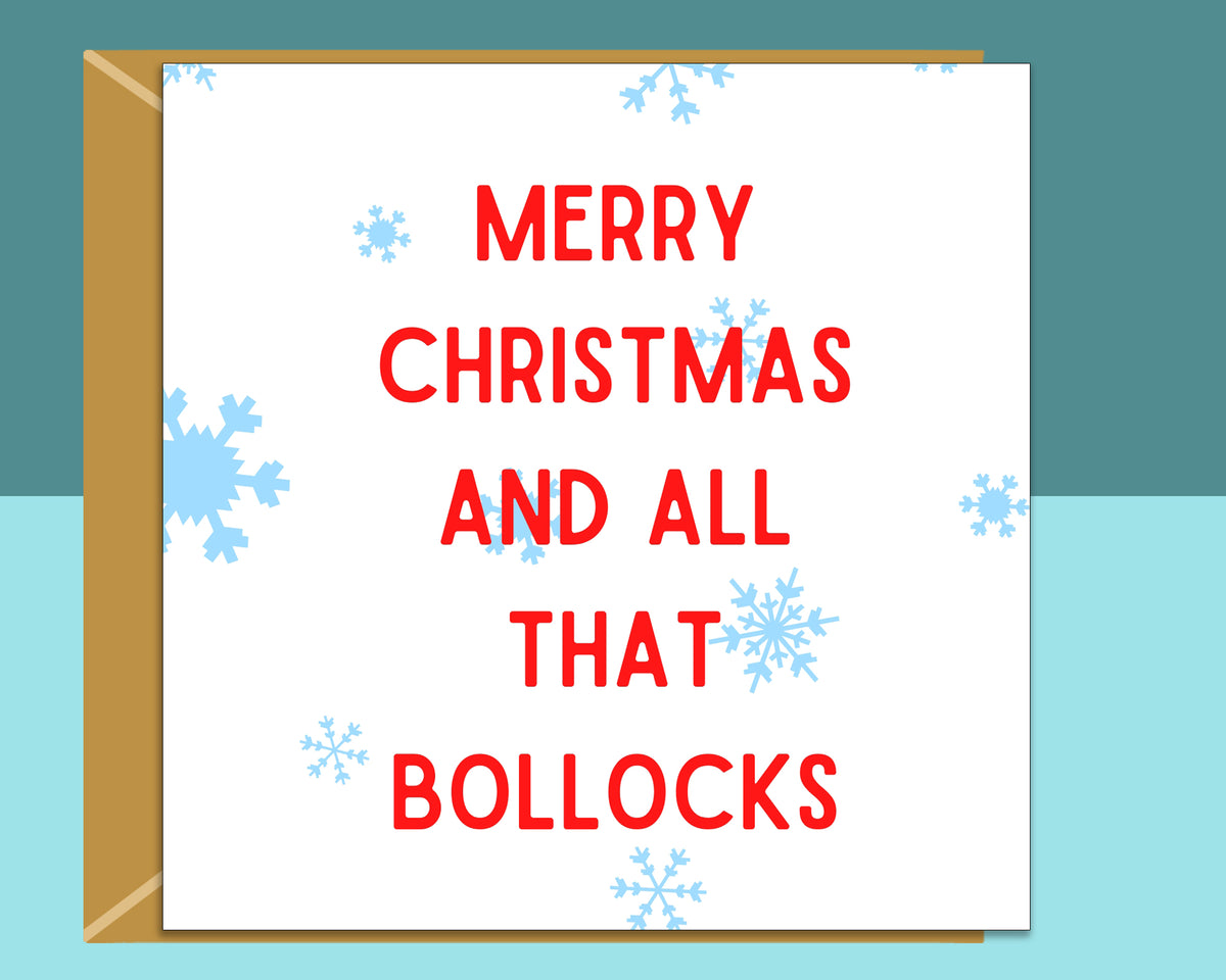 Funny Christmas Card - For Him or For Her - Rude