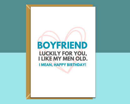 Funny Boyfriend Birthday Card For Him