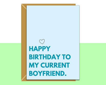 Funny Birthday Card for Boyfriend