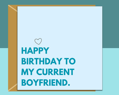 Funny Birthday Card for Boyfriend