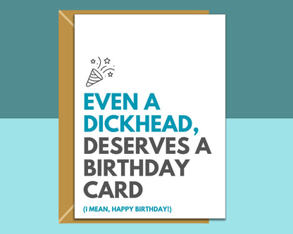 Funny, Rude Birthday Card for Him or Her