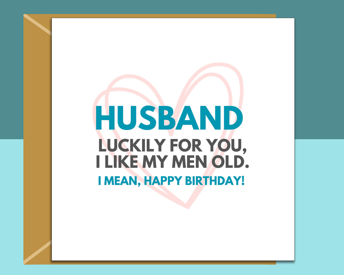 Funny Husband Birthday Card For Him