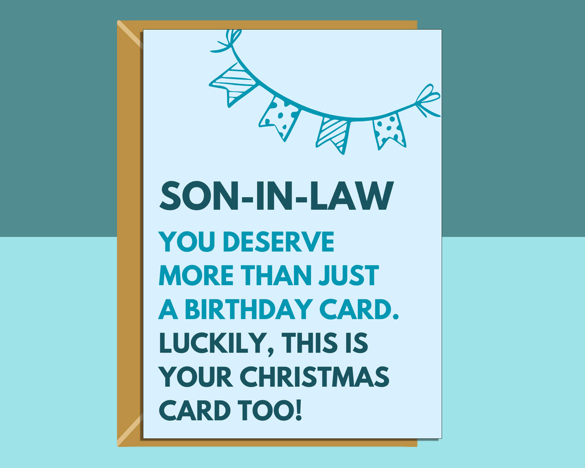 Funny Birthday Card for Son-in-Law