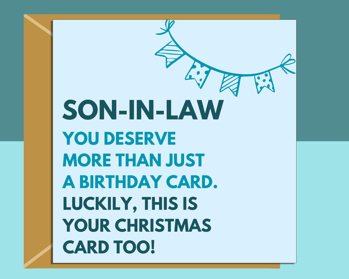 Funny Birthday Card for Son-in-Law