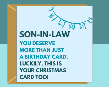 Funny Birthday Card for Son-in-Law