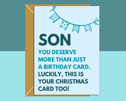 Funny Birthday Card for Son