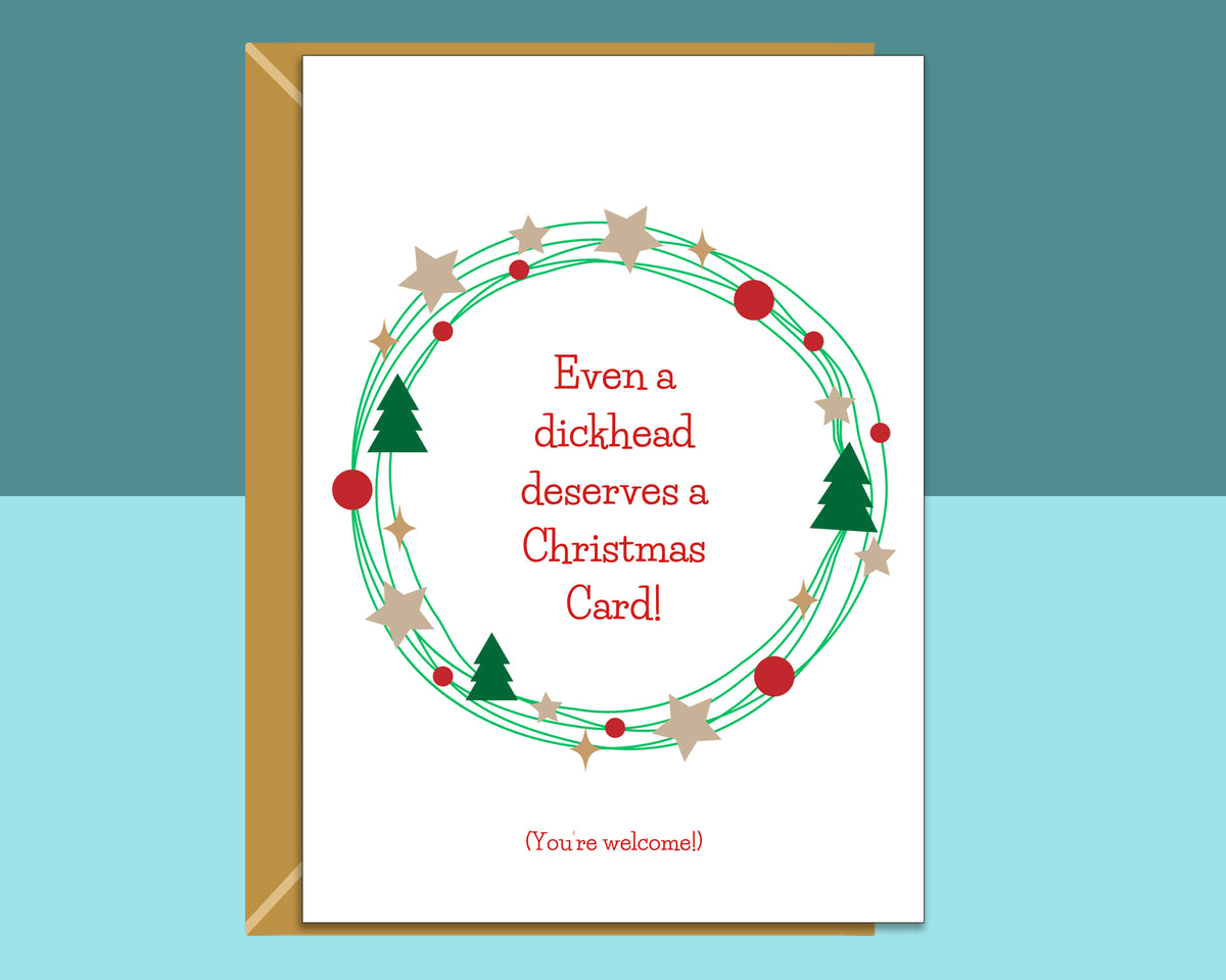 Funny Christmas Card - For Him or For Her - Rude - Ideal Xmas Card