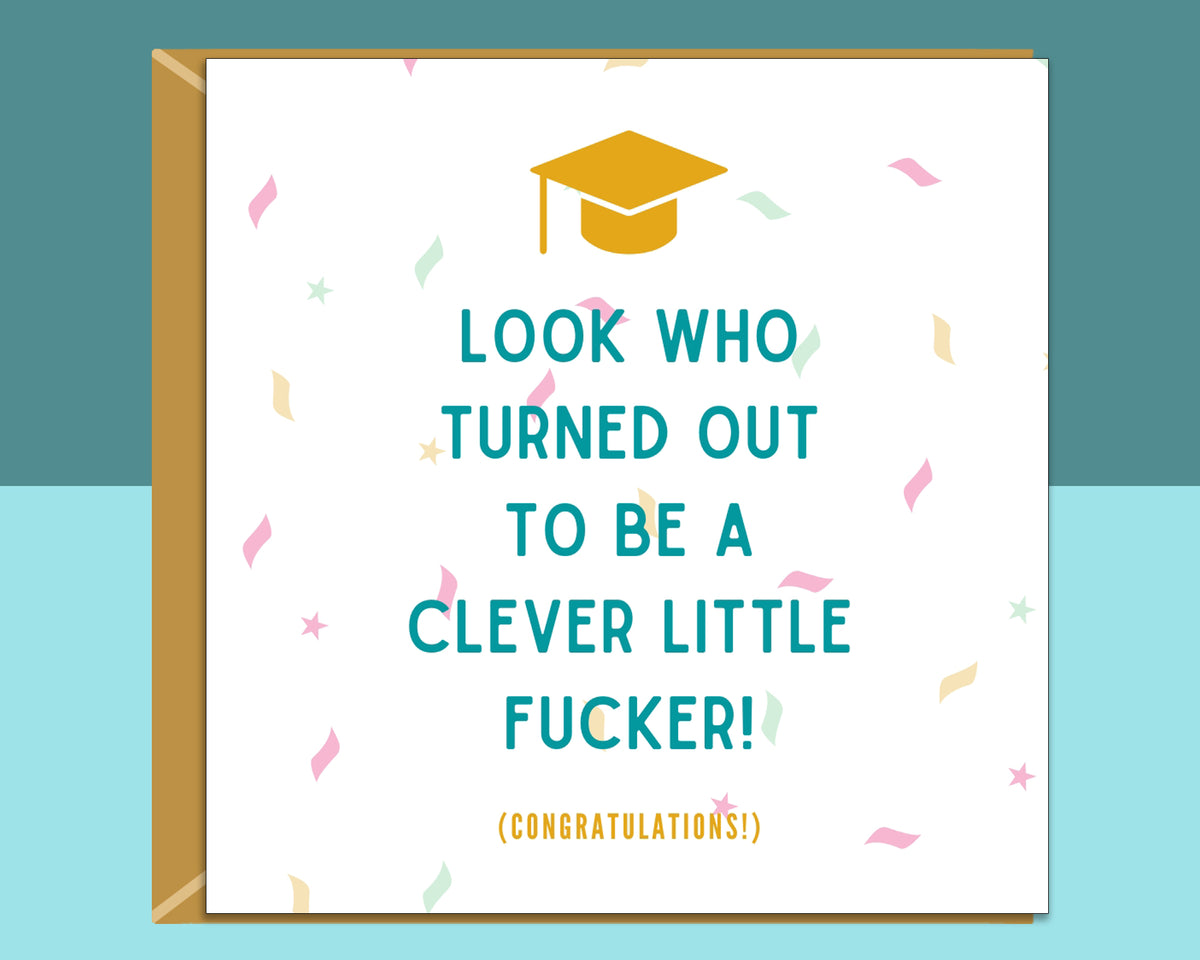 Funny Graduation Card - Clever Little...